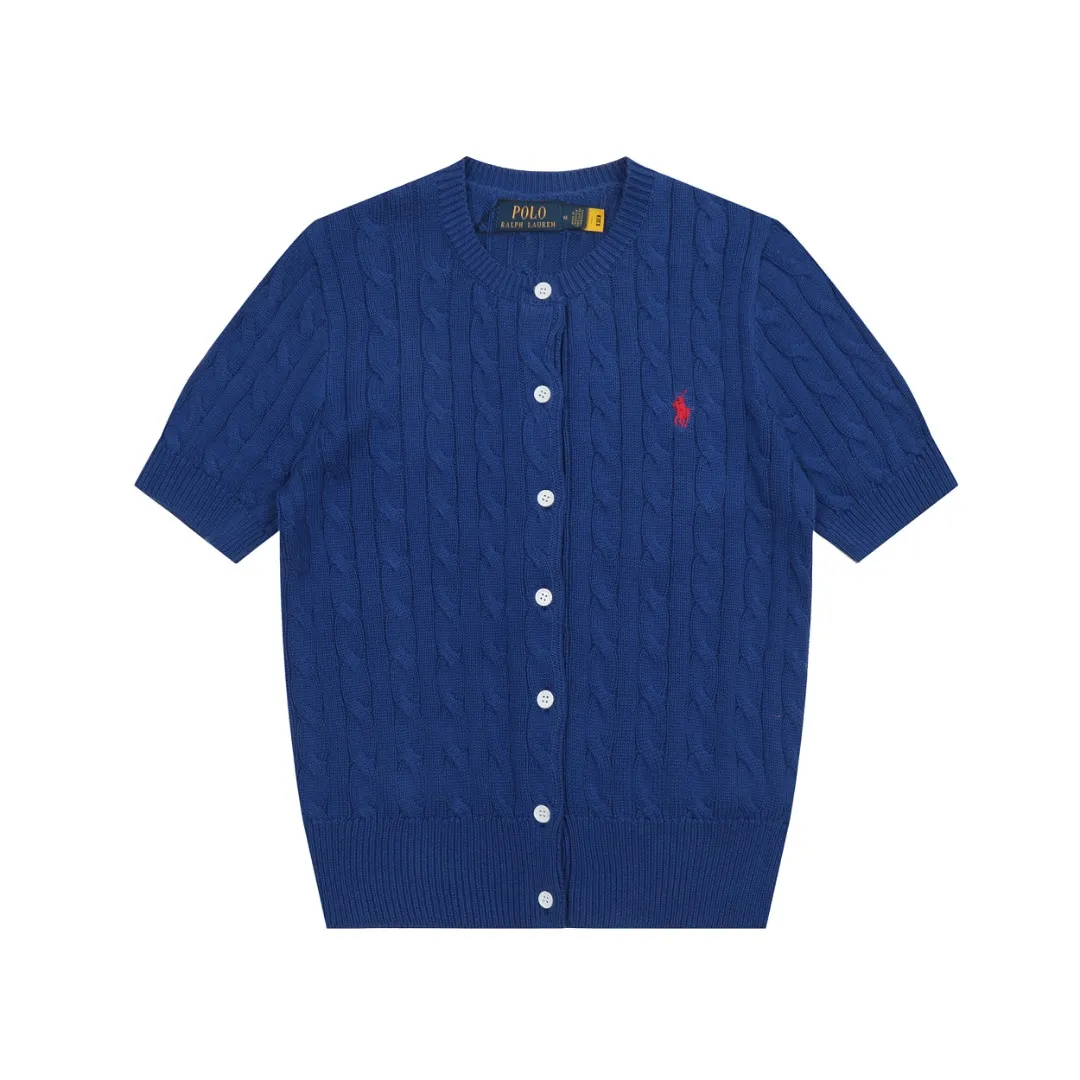 🅿️176 "Top quality" Style number: DS021# (not off the shelves all year round) [Ralph Lauren round neck cardigan solid color pony embroidered logo knitted short sleeves] ✅Ralph Lauren classic basic versatile all-season cardigan knitted short sleeves ✅Main supplier platform live broadcast Wholesale entities Replenish when out of stock Not off the shelves ✅ZP quality 1:1 version Scan the code to enter the GF website Counter quality ✅Details and quality are the only one in Guangzhou. Imported quality cotton yarn, focusing on high-end, cost-effective. Needless to say good quality. ✅The version is restored to the original order. The maximum size can be worn up to 160 pounds. Loose, comfortable and stress-free.